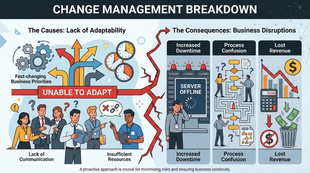 Changing Management Breakdown