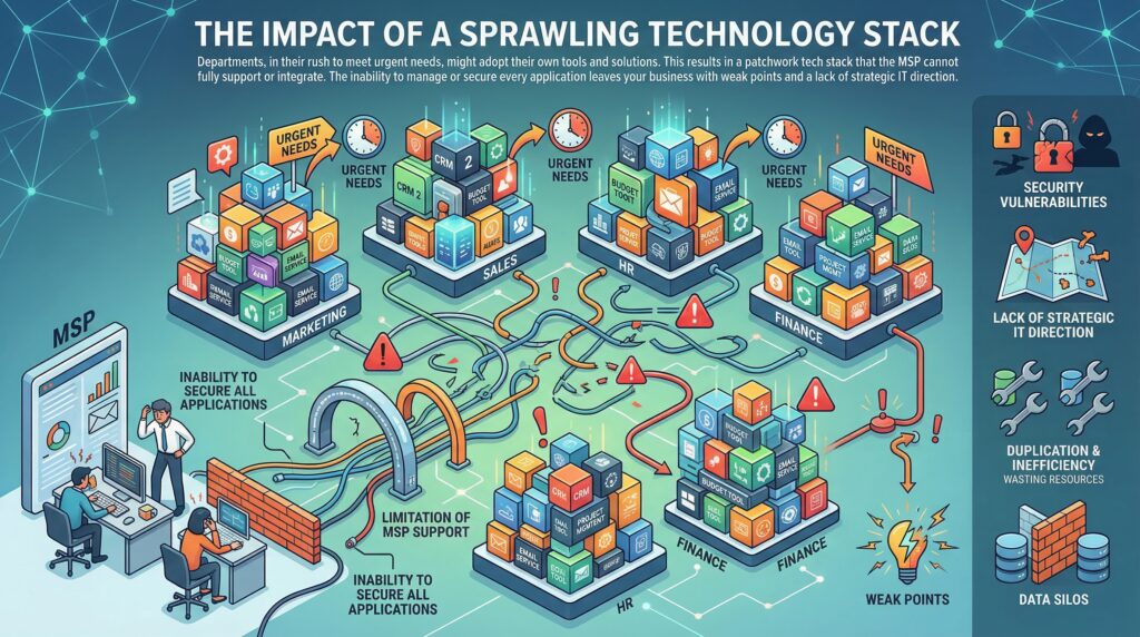 Sprawling Technology Stack